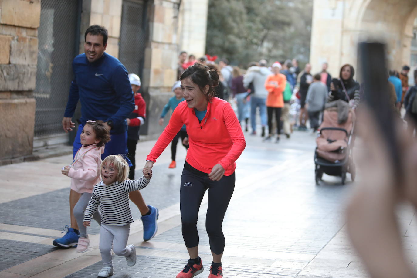Los más pequeños también han participado en la San Silvestre de Durango. 