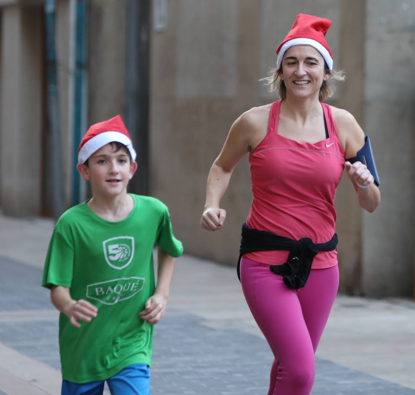 Los más pequeños también han participado en la San Silvestre de Durango. 