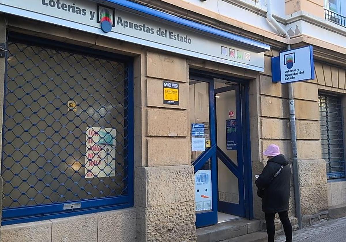 Administración de Algorta donde se ha sellado el boleto ganador.