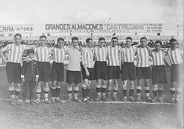 Una formación del Alavés de la liga 1928-29