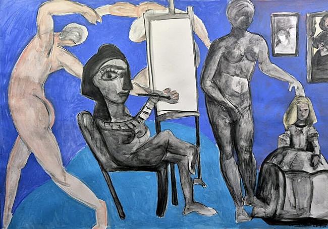 'Mujeres en el estudio I', de Carmen Olabarri.