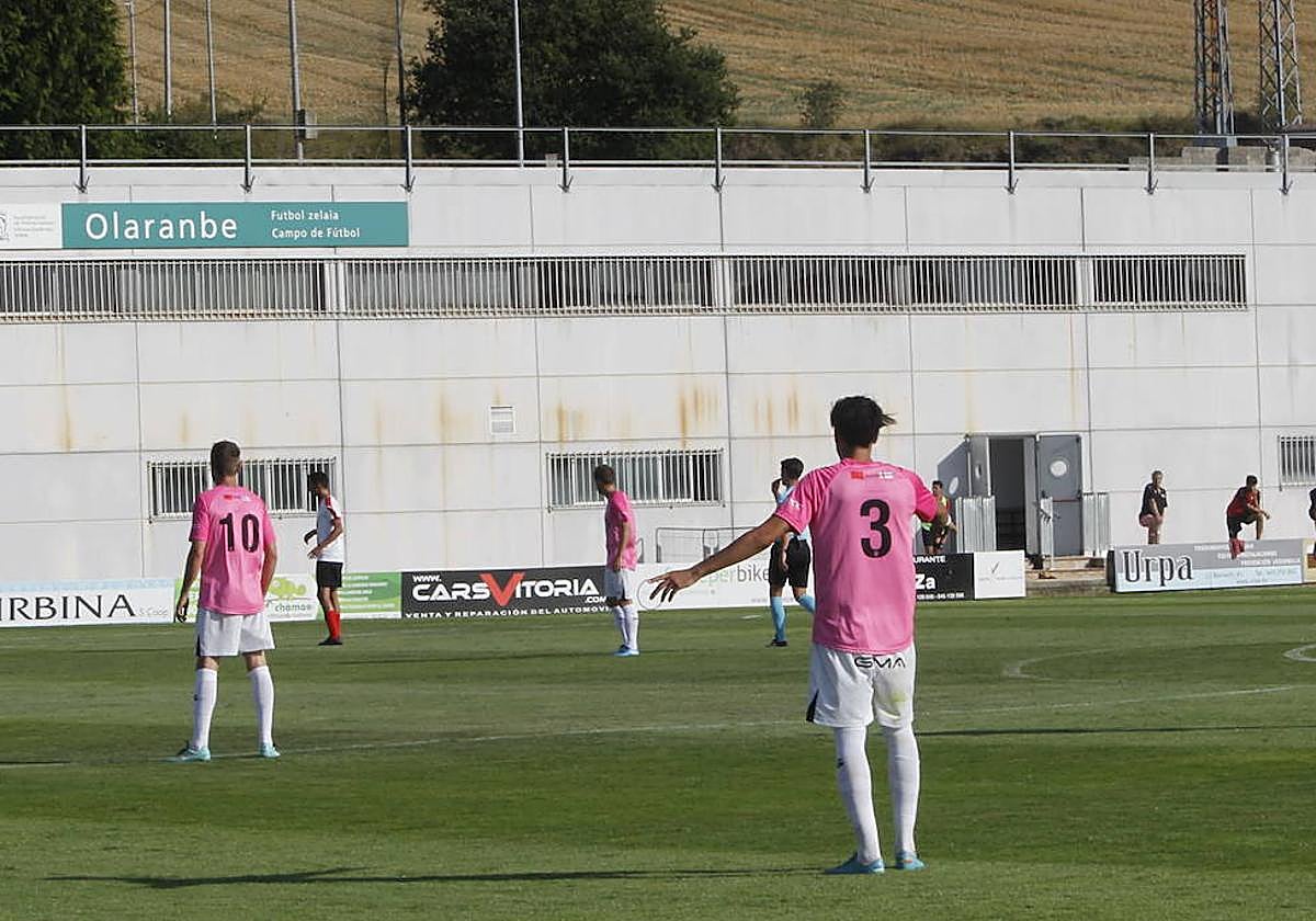 Edificio de los vestuarios de Olaranbe