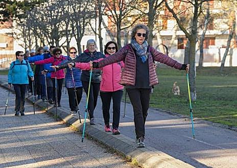 Imagen secundaria 1 - Taller de David Busto para «activar los recuerdos» a través de la fotografía. La 'marcha nórdica' de un grupo y curso de poesía que imparte Aurora Nieva. 