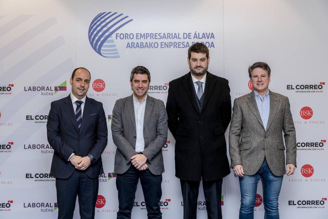 Mikel Amundarain, Iñaki Castresana, Alberto Zapatero y Gustavo Antépara.