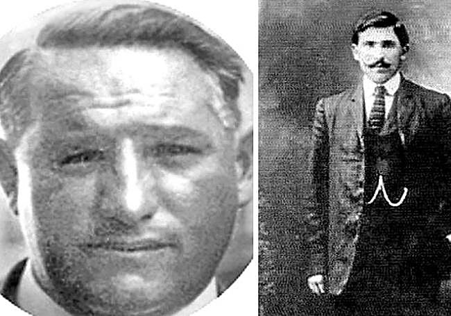 Federico del Campo (izquierda), médico, empresario, presidente del Alavés entre 1927 y 1929 y promotor del primer Mendizorroza en 1924. A la derecha, Pedro Salinas, edil de San Millán (Galarreta).