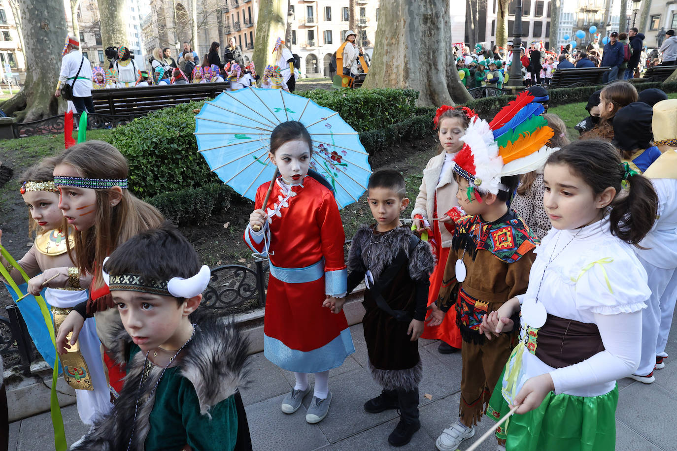 Los niños de Bilbao desfilan por Carnaval