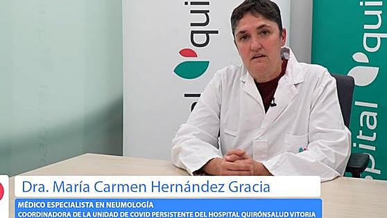Videochat Quirónsalud Vitoria. Cómo resolver y paliar tus problemas con el covid persistente, por la Doctora Carmen Hernández