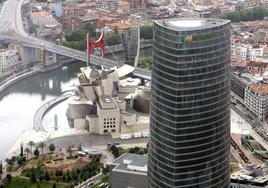 Vista de la Torre Iberdrola, sede vasca de la compañía eléctrica