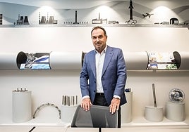 Jesús Esmorís, consejero delegado de Tubacex, en las oficinas de la compañía