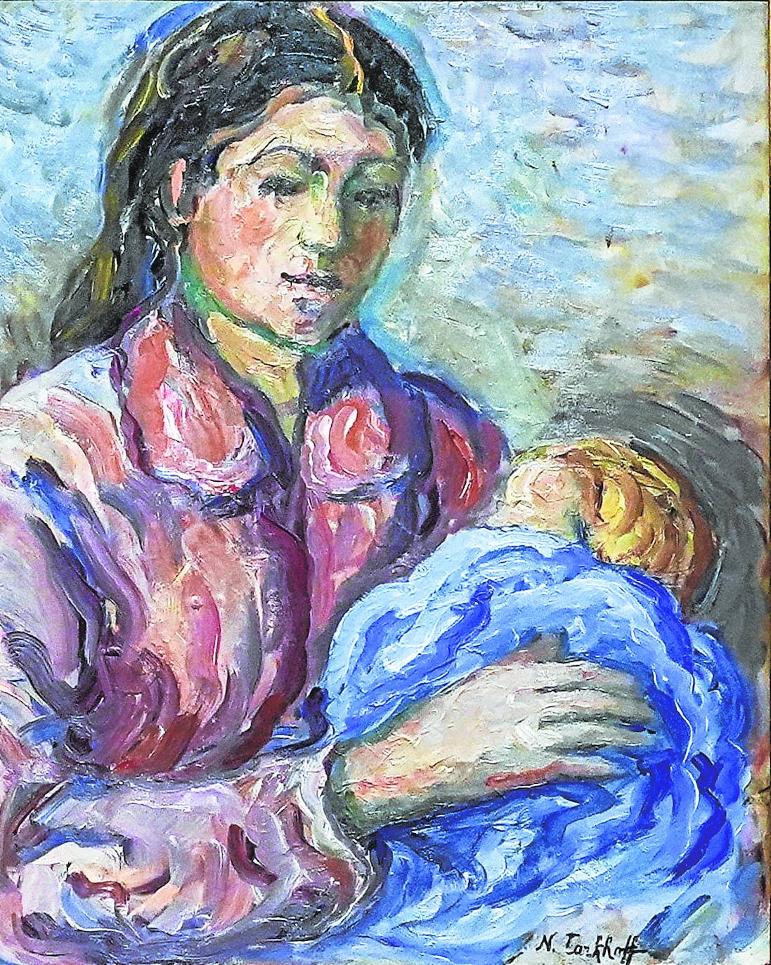 Imagen - 'Femme au corsage rouge et l'enfant blond' (mujer con blusa roja y niño rubio).