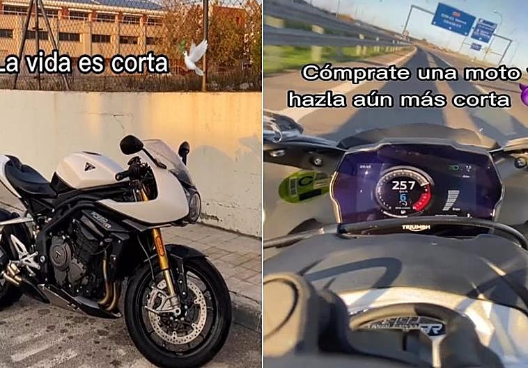 Un motorista presume de ir a 257km/h: «La vida es corta, cómprate una moto y hazla aún más corta»