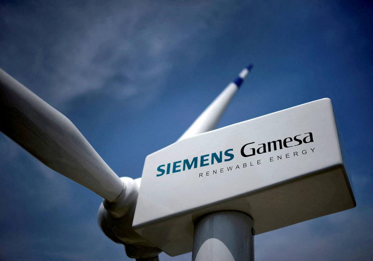 Imagen de un aerogenerador de Siemens Gamesa