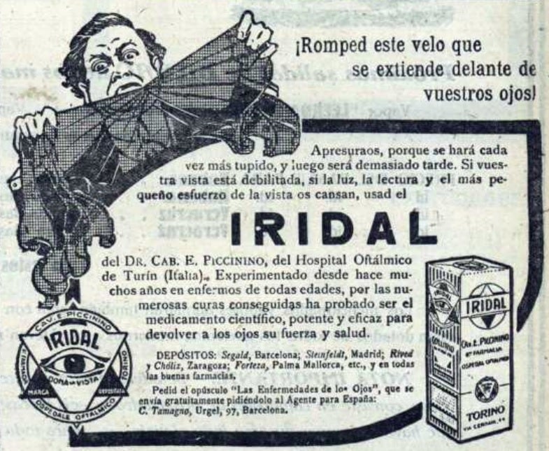 Imagen - El Iridal prometía «devolver a los ojos su fuerza y salud».