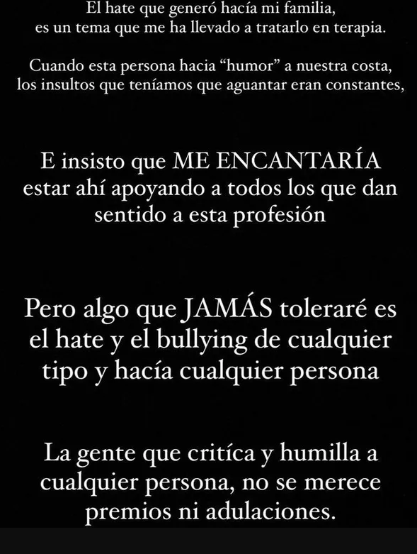 Segunda parte de la 'story' de Marta Pombo en Instagram.