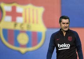 Ernesto Valverde, en su etapa como entrenador del Barcelona.