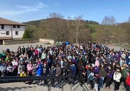 Los scout de Bizkaia celebraron el año pasado su encuentro anual en Urkiola.