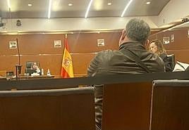 El principal acusado, ayer miércoles en la Audiencia Provincial de Álava.