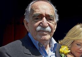 García Márquez, el día de su 87 cumpleaños, apenas un mes antes de morir.