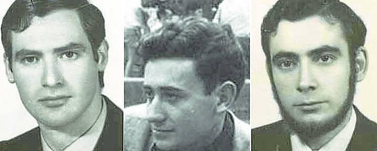 José Humberto Fouz, Jorge Juan García y Fernando Quiroga.