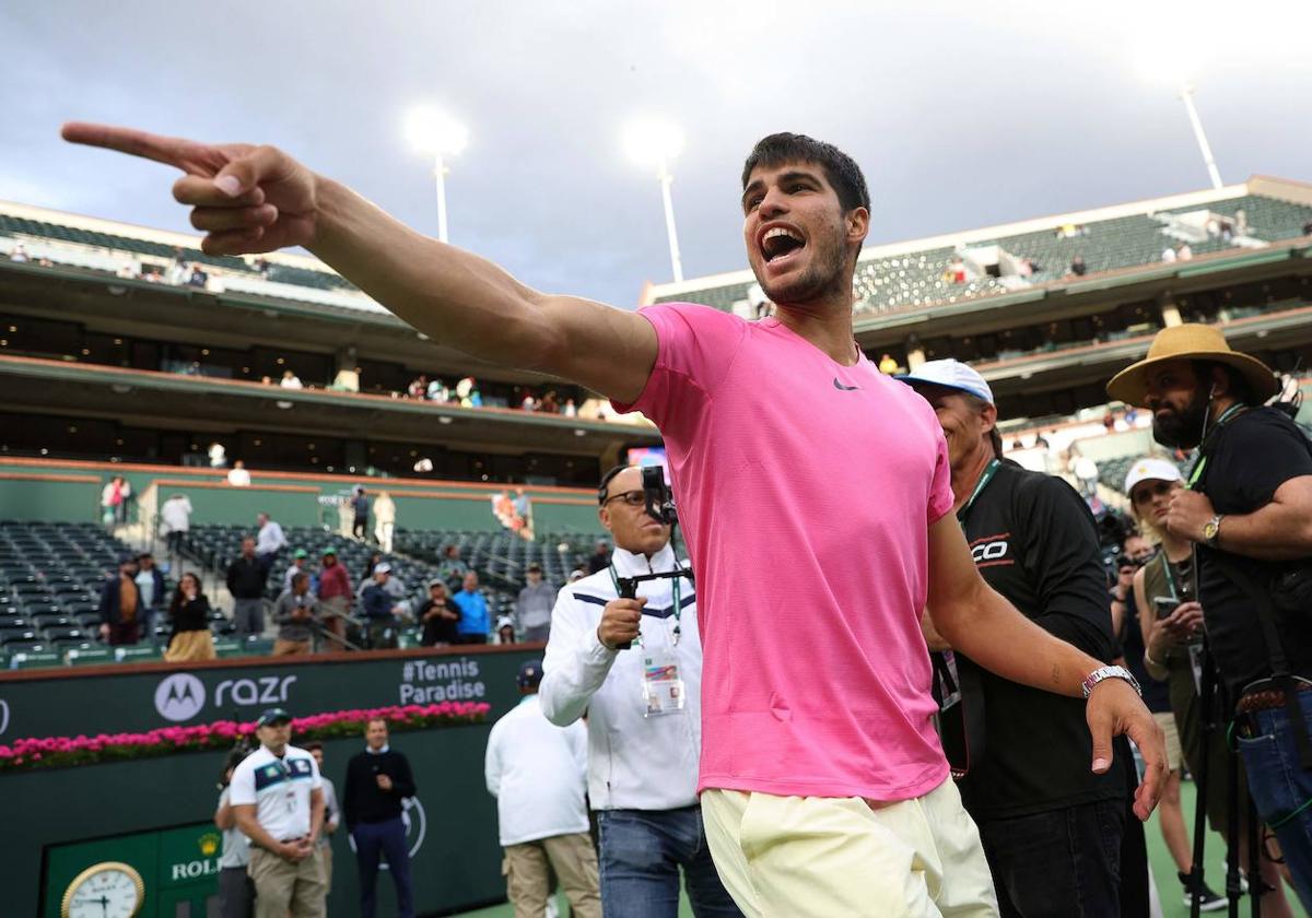 Alcaraz se ha mostrado arrollador en Indian Wells.