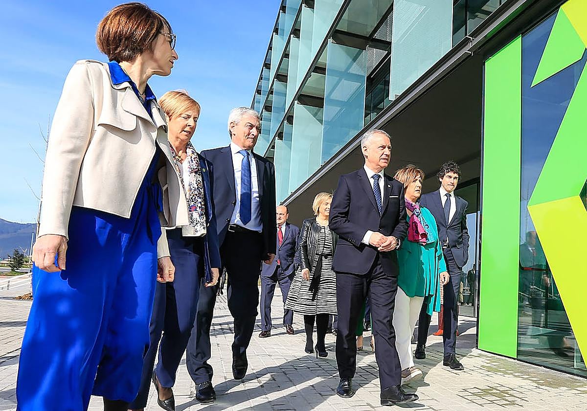 Urkullu, este lunes en el acto de inauguración.