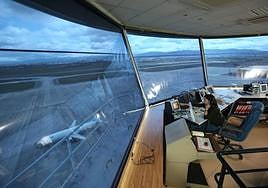 Imagen del aeropuerto de Foronda desde su torre de control.