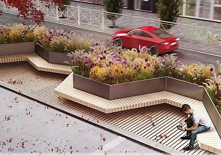 Los módulos que colocarán en la calle Autonomía.