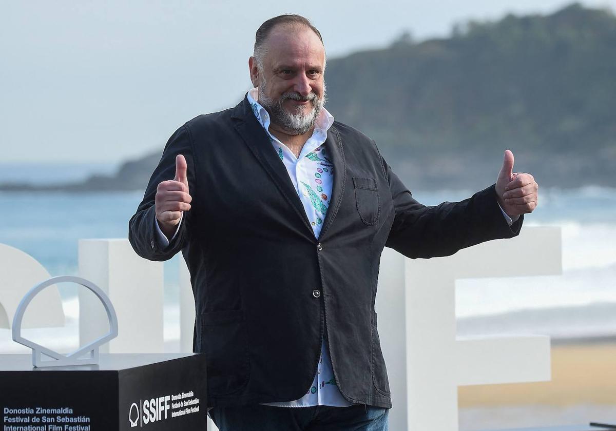 Fernando Albizu posa en el Festival de Cine de San Sebastián.