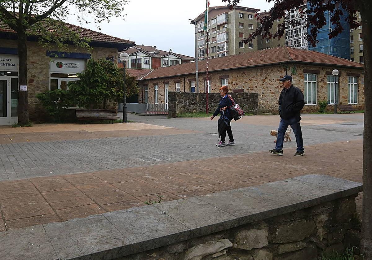 Vista de la plaza Unkina, donde se celebrará la manifestación