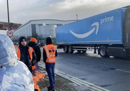 Trabajadores de Amazon en el Reino Unido.