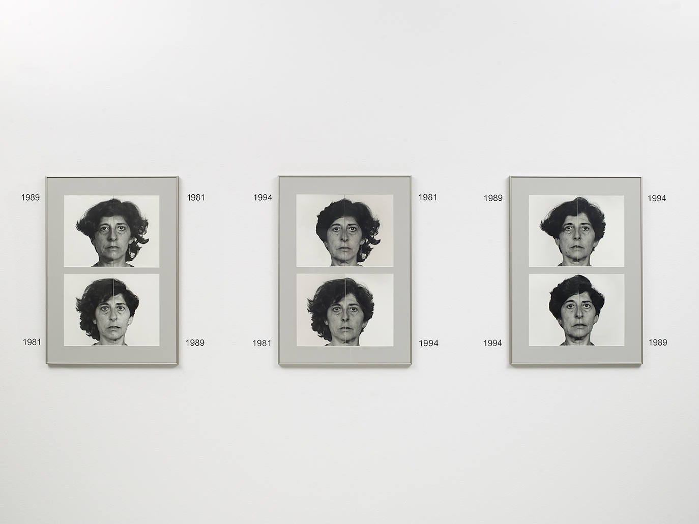 'El autorretrato en el tiempo 1981-1994'. Pieza icónica de Esther Ferrer, una de las grandes artistas vascas en vida.