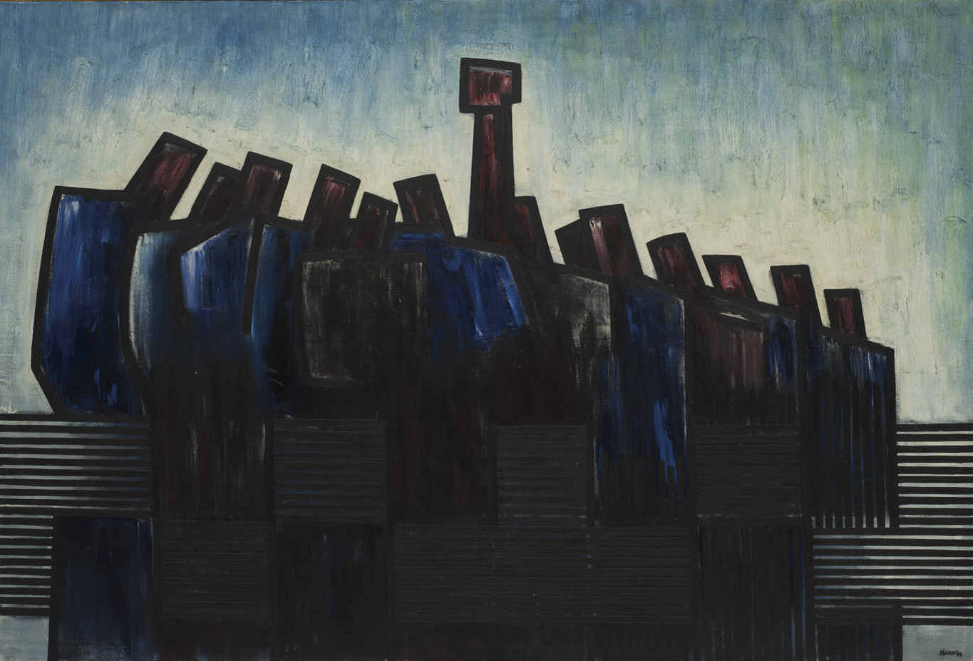 'Unión' (1973-75), de Agustín Ibarrola. Una pieza vinculada a los movimientos obreros febriles en un momento en el que se significaron políticamente algunos artistas.