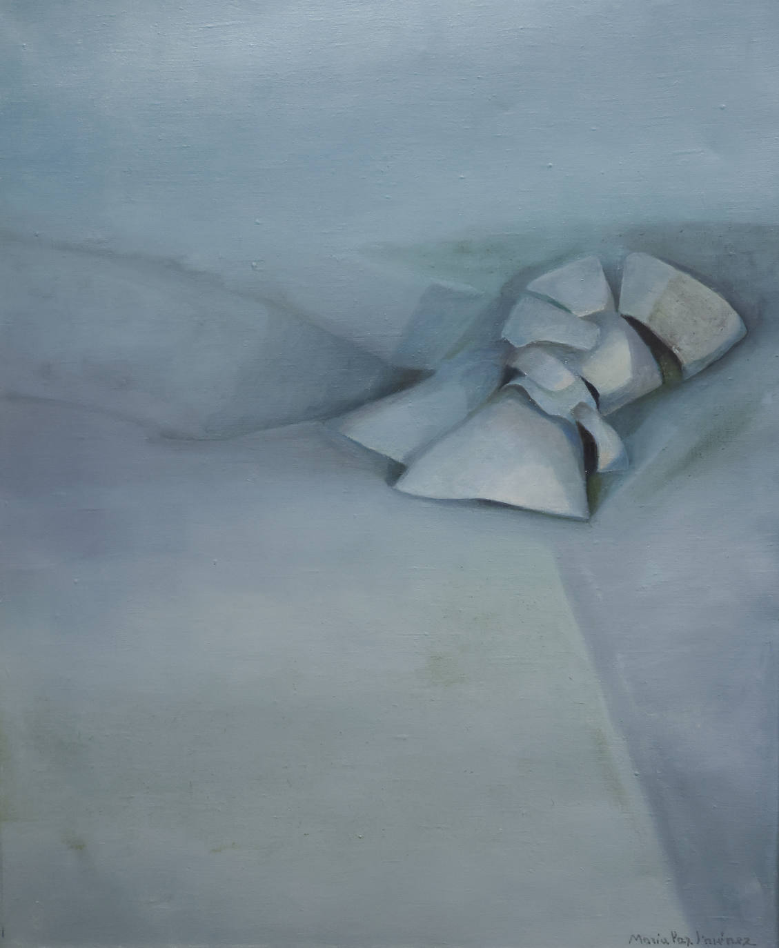 Otra pieza de María Paz Jiménez que muestra su evolución como una figura relevante de la vanguardia.