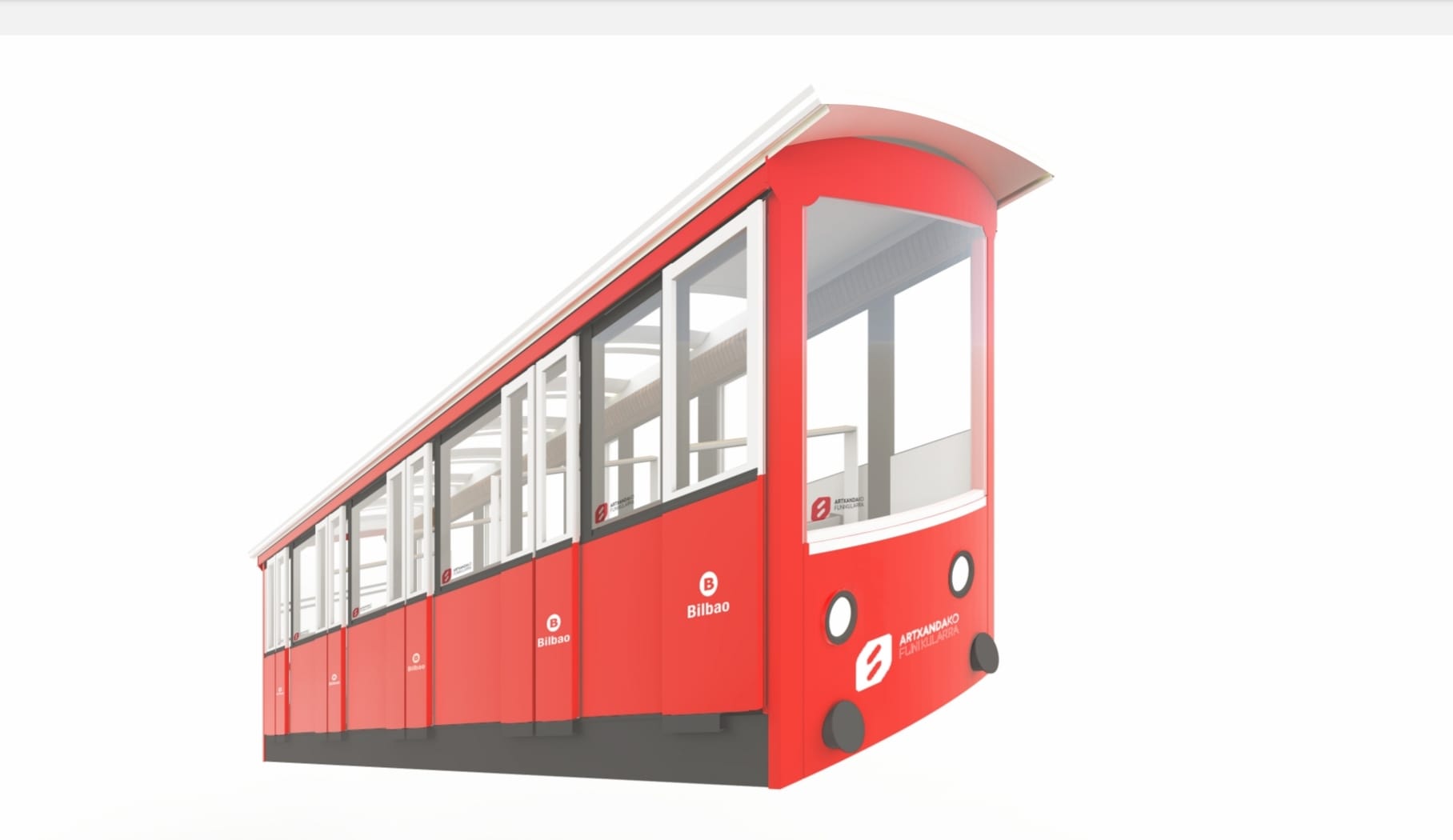 El funicular de Artxanda se renueva: 220 placas solares, vagones más grandes y una nueva estación