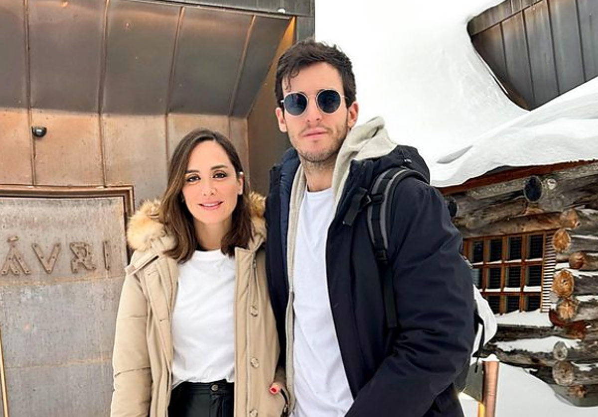 Tamara e Íñigo, durante su viaje a Laponia.