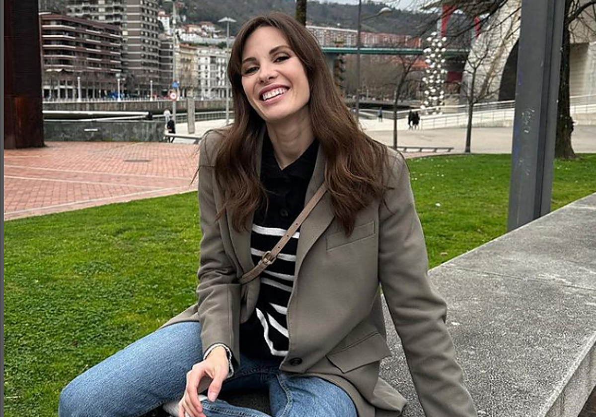 Jessica Bueno, esta semana paseando por Bilbao.
