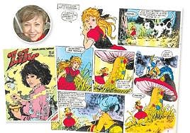 La protagonista. Una de las portadas de su creación más famosa y otras viñetas con el sello de Trini Tinturé.