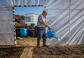El último episodio de sequía que se dio en verano obligó a prohibir el riego de huertas y jardines en pueblos de La Llanada como Ozaeta.
