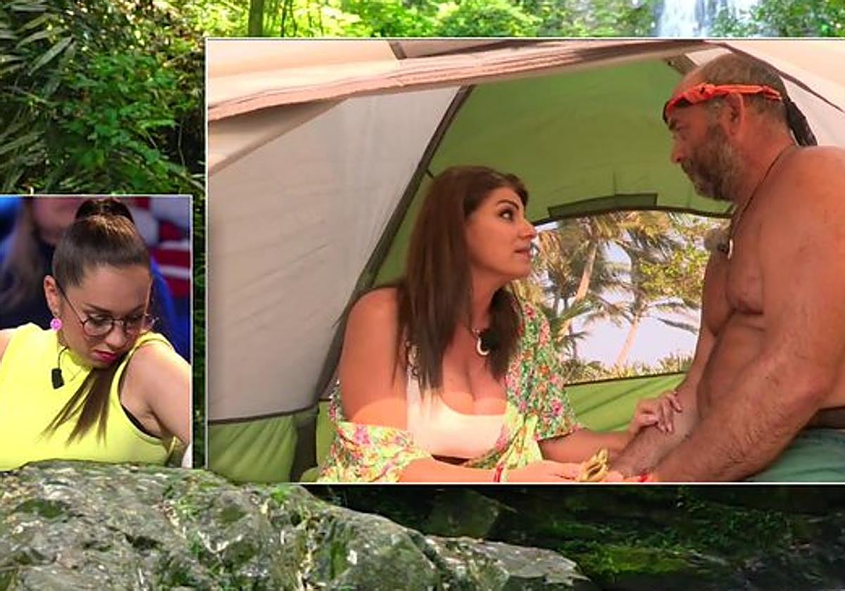 Encuentro entre Yaiza y Ginés en una tienda de campaña.