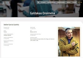 Imagen capturada de la web Galdakao Oroimena.