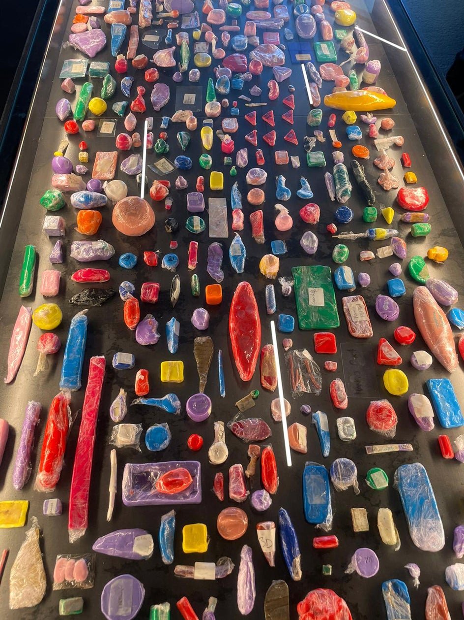 Las raciones exactas, en resina (técnica japonesa de sampuru).