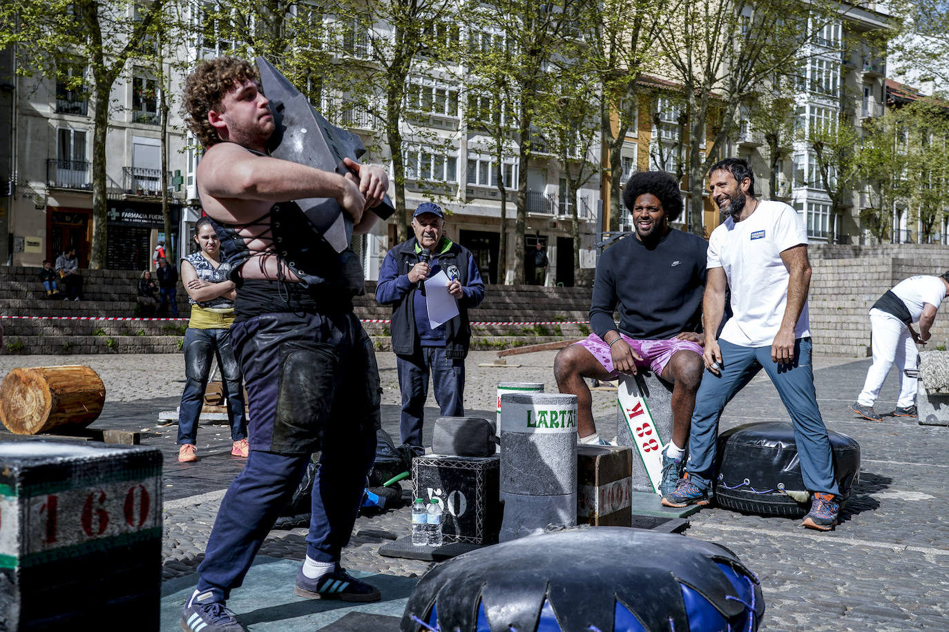 En imágenes: Cameron Jordan, aizkolari por un día