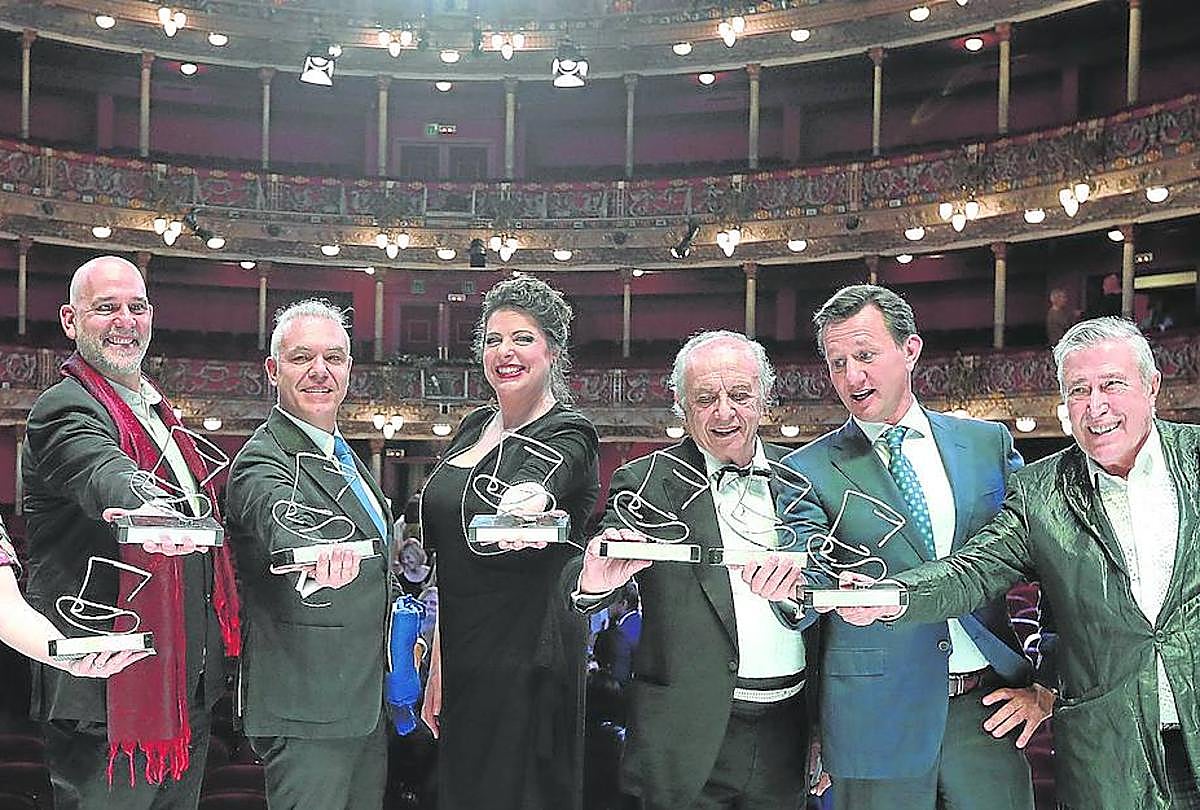 Algunos de los premiados en los Tutto Verdi