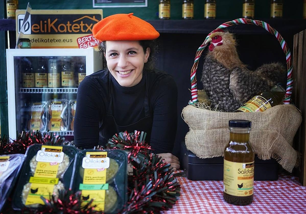 Edurne García, en la última edición de la feria de Santo Tomás.