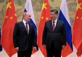 Encuentro entre el presidente chino, Xi Jinping, y su homólogo ruso, Vladímir Putin.