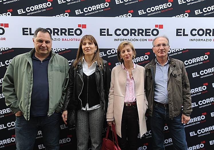 Iñigo Hernáez, Ana Díez, Inmaculada Blasco e Iñaki Ogeta.