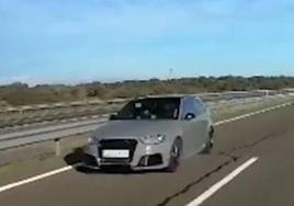 Cazado a 170 km/h, sin carnet, en dirección contraria y de permiso carcelario en una autovía extremeña