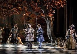 Escena de la ópera 'Ana Bolena', desarrollada en 2022.