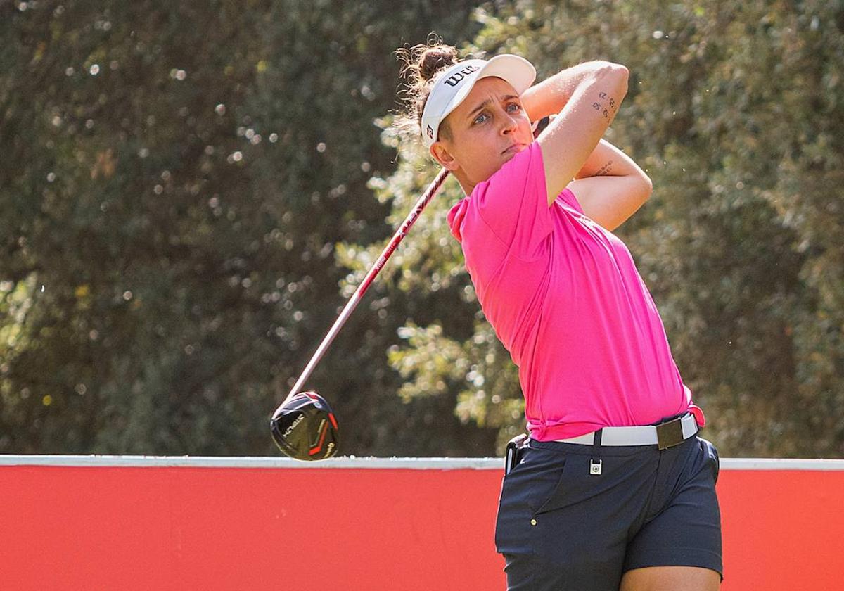 Amaia Latorre, en acción en el Santander Tour.