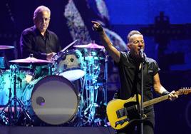 Bruce Springsteen durante su concierto en Barcelona